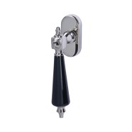KeyloX 59R schwarz Fenstergriff Edelstahl poliert