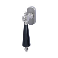 KeyloX 59R schwarz Fenstergriff Edelstahl satiniert