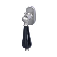 KeyloX 60R schwarz Fenstergriff Edelstahl satiniert