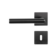 KeyloX 49EFB Türgriff Tiefschwarz Flachrosette Eckig