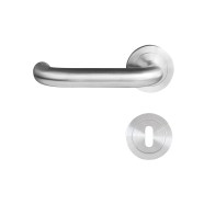 KeyloX 210R Türgriff Edelstahl matt Rundrosette