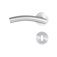 KeyloX 213R Türgriff Edelstahl matt Rundrosette