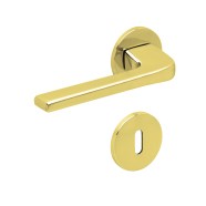 KeyloX 112RF Messing poliert Flachrosette Rund