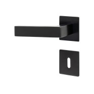 KeyloX 70EF GK3 Türgriff Tiefschwarz Flachrosette eckig