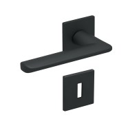 KeyloX 102EF Türgriff Schwarz Flachrosette-Eckig