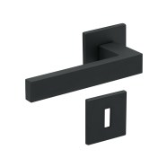 KeyloX 107EF Türgriff Schwarz Flachrosette-Eckig
