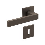 KeyloX 107EF Türgriff Titanium Flachrosette-Rund