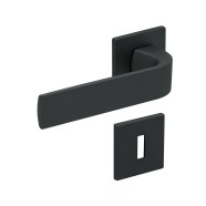 KeyloX 177EF Türgriff Schwarz Flachrosette-Rund
