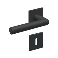 KeyloX 104EF Türgriff Schwarz Flachrosette-Eckig