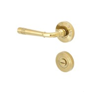 KeyloX 34R-V Türgriff Zamak-messing-poliert Rundrosette