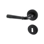 KeyloX 34R-VI Türgriff Zamak Schwarz Rundrosette
