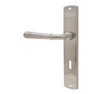 KeyloX 34RL Türgriff Zamak-nickel-matt Langschildgarnitur