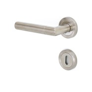 KeyloX 48R GK3-Türgriff Edelstahl-matt-poliert Rundrosette