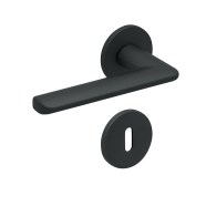 KeyloX 102RF Türgriff Schwarz Flachrosette-Rund