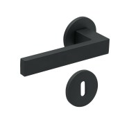 KeyloX 107RF Türgriff Schwarz Flachrosette-Rund