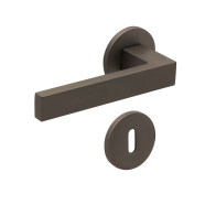 KeyloX 107RF Türgriff Titanium Flachrosette-Rund