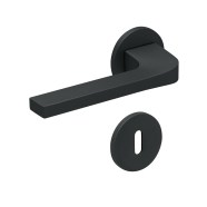 KeyloX 112RF Türgriff Schwarz Flachrosette-Rund