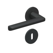 KeyloX 103RF Türgriff Schwarz Flachrosette-Rund