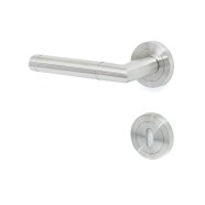 KeyloX 50R GK3-Türgriff Edelstahl matt Rundrosette