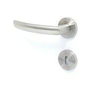 KeyloX 58R GK3-Türgriff Edelstahl matt Rundrosette