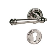 KeyloX 67R-IV Türgriff Edelstahl poliert Rundrosette