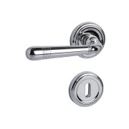 KeyloX 65R GK3 Türgriff Chrom poliert Rundrosette