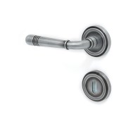 KeyloX 65R GK3 Türgriff Stahlgrau satiniert Rundrosette